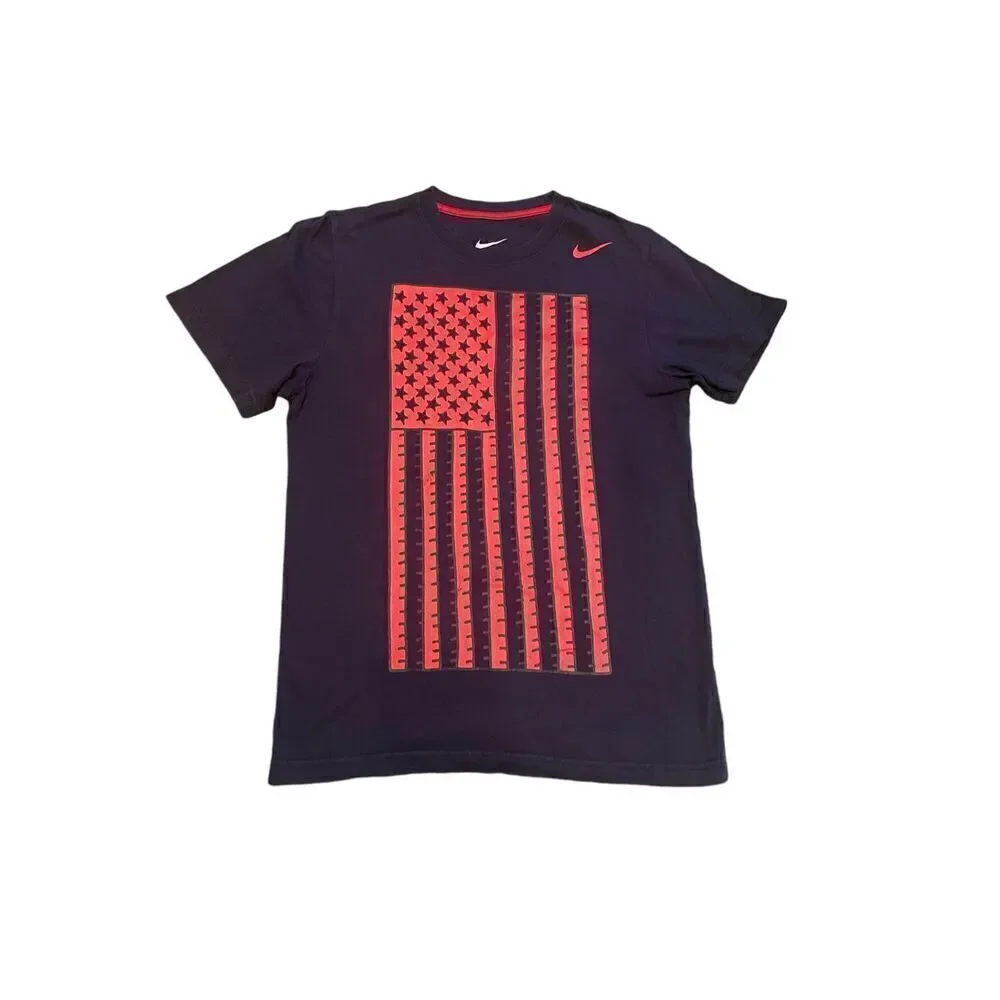 Nike U.S Soccer Flag Med Graphic Slim Fit Navy